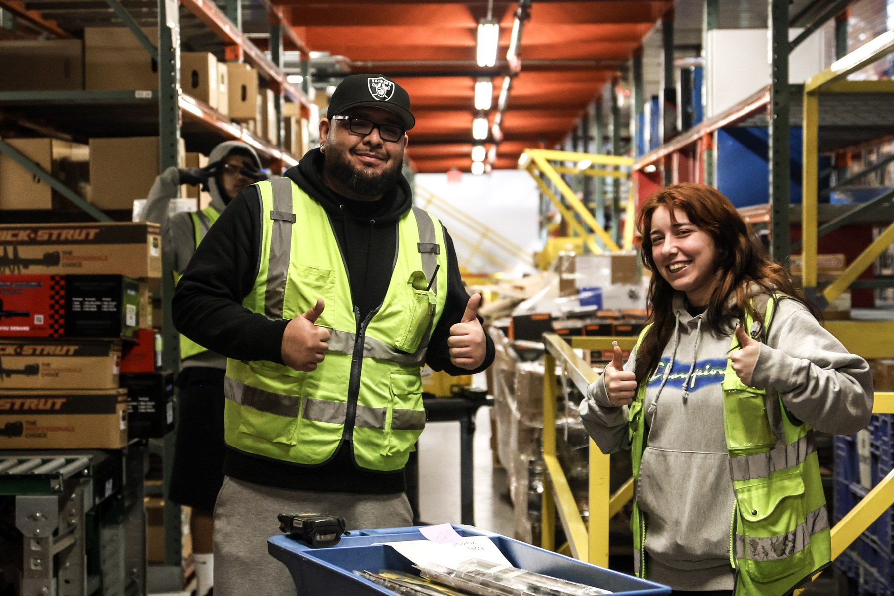 EMPRO warehouse workers on the job